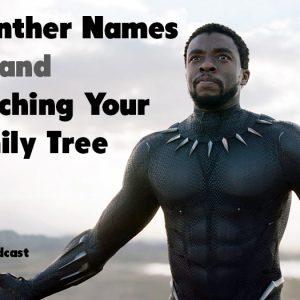 Black Panther Names and Researching Your Family Tree