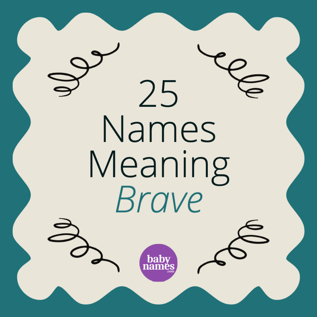 The title says 25 names meaning brave