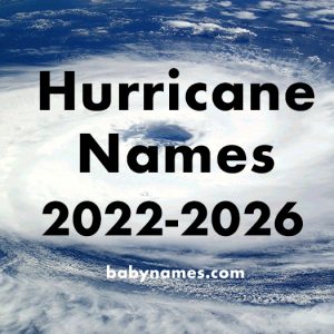 Hurricane Names 2022-2026