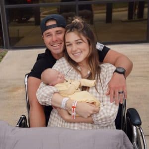 sadie robertson christian huff with new baby