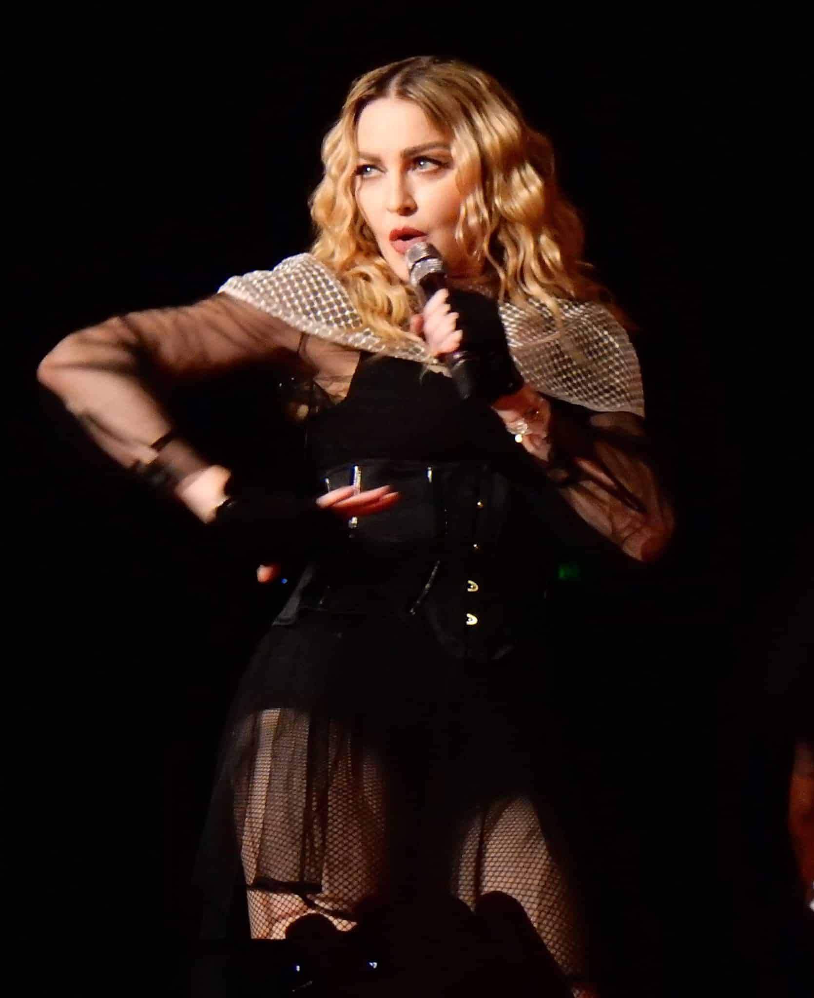 Madonna with Microphone