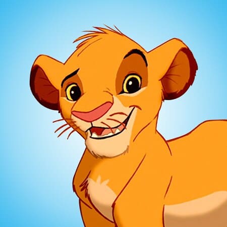 Simba from Disney's The Lion King
