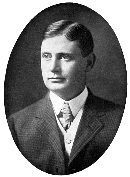 Dapper clean-shaven man in old photo with hair waves