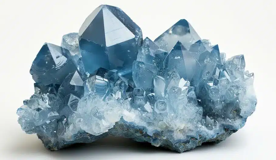 Celestite crystal - blue - with large points