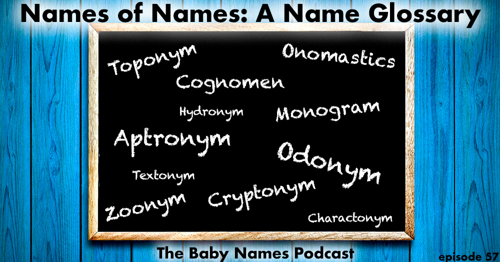 Episode 57 - The Names of Names - Names Glossary