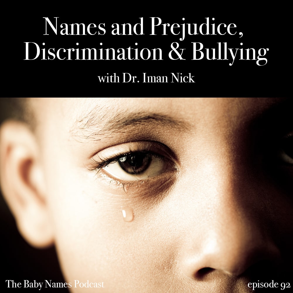 Names and Prejudice, Discrimination, and Bullying- with crying black child face