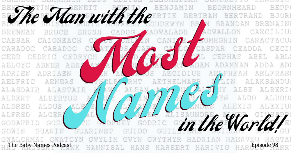 The man with the MOST NAMES in the World! Podcast episode 98